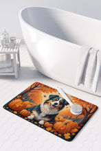 Load image into Gallery viewer, Australian Shepherd Terrier Fall Memory Foam Kitchen Mat