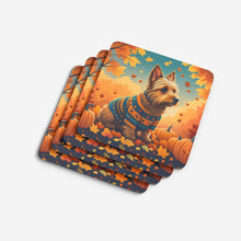 Load image into Gallery viewer, Australian Terrier Terrier Fall Foam Coaster