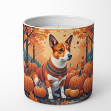 Load image into Gallery viewer, Red Basenji Fall Decorative Soy Candle