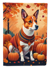 Load image into Gallery viewer, Red Basenji Fall House Flag
