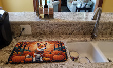 Load image into Gallery viewer, Red Basenji Fall Dish Drying Mat