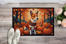 Load image into Gallery viewer, Red Basenji Fall Doormat -  18x27 Decorative Floor Mat – Indoor/Outdoor Rug
