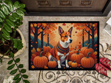 Load image into Gallery viewer, Red Basenji Fall Doormat -  18x27 Decorative Floor Mat – Indoor/Outdoor Rug