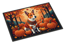 Load image into Gallery viewer, Red Basenji Fall Doormat -  18x27 Decorative Floor Mat – Indoor/Outdoor Rug