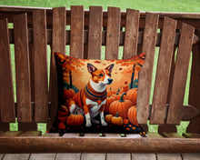 Load image into Gallery viewer, Red Basenji Fall Throw Pillow - 14x14 Decorative Pillow – Art for Your Home &amp; Patio