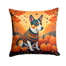 Load image into Gallery viewer, Basenji Fall Fabric Decorative Pillow