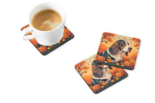 Load image into Gallery viewer, Basset Hound Fall Foam Coaster
