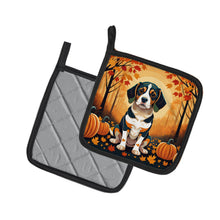 Load image into Gallery viewer, Beagle Fall Pot Holders - Set of 2 Decorative Kitchen Helpers | Made in the USA