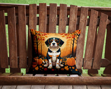 Load image into Gallery viewer, Beagle Fall Throw Pillow - 14x14 Decorative Pillow – Art for Your Home &amp; Patio