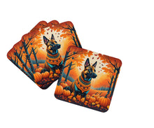 Load image into Gallery viewer, Belgian Malinois Fall Foam Coaster