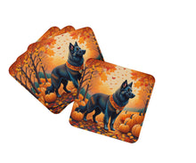 Load image into Gallery viewer, Belgian Sheepdog Fall Foam Coaster
