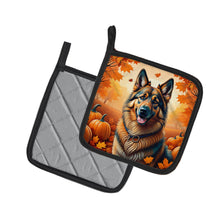 Load image into Gallery viewer, Belgian Tervuren Fall Pot Holders - Set of 2 Decorative Kitchen Helpers | Made in the USA