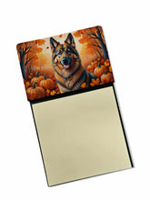 Load image into Gallery viewer, Belgian Tervuren Fall Sticky Note Holder- Refiilable Desk Accessory Note Pad