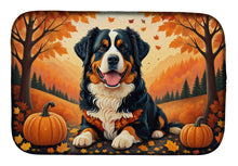 Load image into Gallery viewer, Bernese Mountain Dog Fall Dish Drying Mat