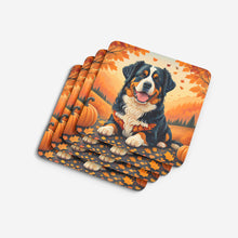Load image into Gallery viewer, Bernese Mountain Dog Fall Foam Coaster