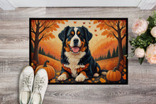 Load image into Gallery viewer, Bernese Mountain Dog Fall Doormat -  18x27 Decorative Floor Mat – Indoor/Outdoor Rug