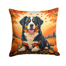 Load image into Gallery viewer, Bernese Mountain Dog Fall Fabric Decorative Pillow