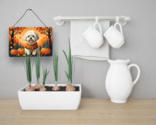 Load image into Gallery viewer, Bichon Frise Fall Wall or Door Hanging Prints