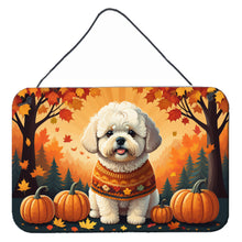 Load image into Gallery viewer, Bichon Frise Fall Wall or Door Hanging Prints