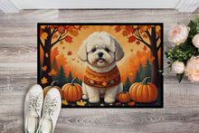 Load image into Gallery viewer, Bichon Frise Fall Doormat - 24x36 Decorative Floor Mat – Indoor/Outdoor Rug with Artistic Flair