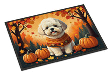Load image into Gallery viewer, Bichon Frise Fall Doormat -  18x27 Decorative Floor Mat – Indoor/Outdoor Rug