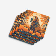 Load image into Gallery viewer, Bloodhound Fall Foam Coaster