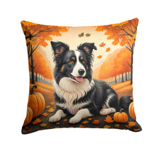 Load image into Gallery viewer, Border Collie Fall Throw Pillow - 14x14 Decorative Pillow – Art for Your Home &amp; Patio