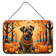 Load image into Gallery viewer, Border Terrier Fall Wall or Door Hanging Prints
