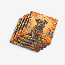 Load image into Gallery viewer, Border Terrier Fall Foam Coaster