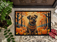 Load image into Gallery viewer, Border Terrier Fall Doormat -  18x27 Decorative Floor Mat – Indoor/Outdoor Rug