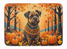 Load image into Gallery viewer, Border Terrier Fall Memory Foam Kitchen Mat