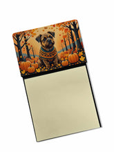 Load image into Gallery viewer, Border Terrier Fall Sticky Note Holder- Refiilable Desk Accessory Note Pad