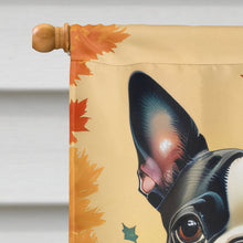 Load image into Gallery viewer, Boston Terrier Fall House Flag