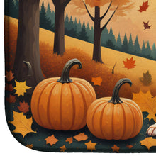Load image into Gallery viewer, Boston Terrier Fall Dish Drying Mat