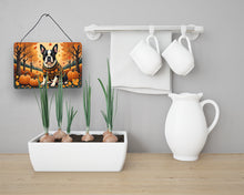 Load image into Gallery viewer, Boston Terrier Fall Wall or Door Hanging Prints
