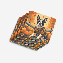 Load image into Gallery viewer, Boston Terrier Fall Foam Coaster