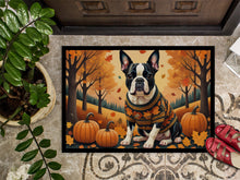 Load image into Gallery viewer, Boston Terrier Fall Doormat - 24x36 Decorative Floor Mat – Indoor/Outdoor Rug with Artistic Flair