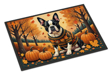 Load image into Gallery viewer, Boston Terrier Fall Doormat -  18x27 Decorative Floor Mat – Indoor/Outdoor Rug