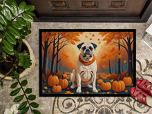 Load image into Gallery viewer, White Boxer Fall Doormat - 24x36 Decorative Floor Mat – Indoor/Outdoor Rug with Artistic Flair