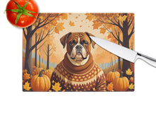 Load image into Gallery viewer, Boxer Fall Glass Cutting Boards – Durable, Decorative Kitchen Art Large