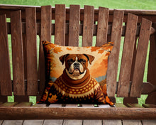 Load image into Gallery viewer, Boxer Fall Throw Pillow - 14x14 Decorative Pillow – Art for Your Home &amp; Patio