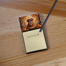 Load image into Gallery viewer, Boxer Fall Sticky Note Holder- Refiilable Desk Accessory Note Pad