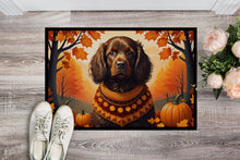 Load image into Gallery viewer, Boykin Spaniel Fall Doormat -  18x27 Decorative Floor Mat – Indoor/Outdoor Rug