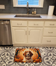 Load image into Gallery viewer, Brittany Spaniel Fall Memory Foam Kitchen Mat