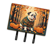 Load image into Gallery viewer, White English Bulldog Fall Leash or Key Holder
