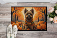 Load image into Gallery viewer, Cairn Terrier Fall Doormat -  18x27 Decorative Floor Mat – Indoor/Outdoor Rug