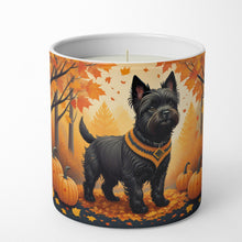 Load image into Gallery viewer, Black Cairn Terrier Fall Decorative Soy Candle