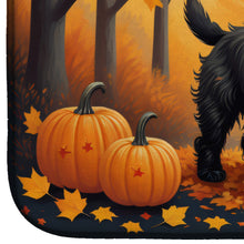 Load image into Gallery viewer, Black Cairn Terrier Fall Dish Drying Mat