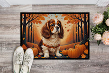 Load image into Gallery viewer, Cavalier Spaniel Fall Doormat -  18x27 Decorative Floor Mat – Indoor/Outdoor Rug