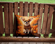 Load image into Gallery viewer, Chihuahua Fall Throw Pillow - 14x14 Decorative Pillow – Art for Your Home &amp; Patio